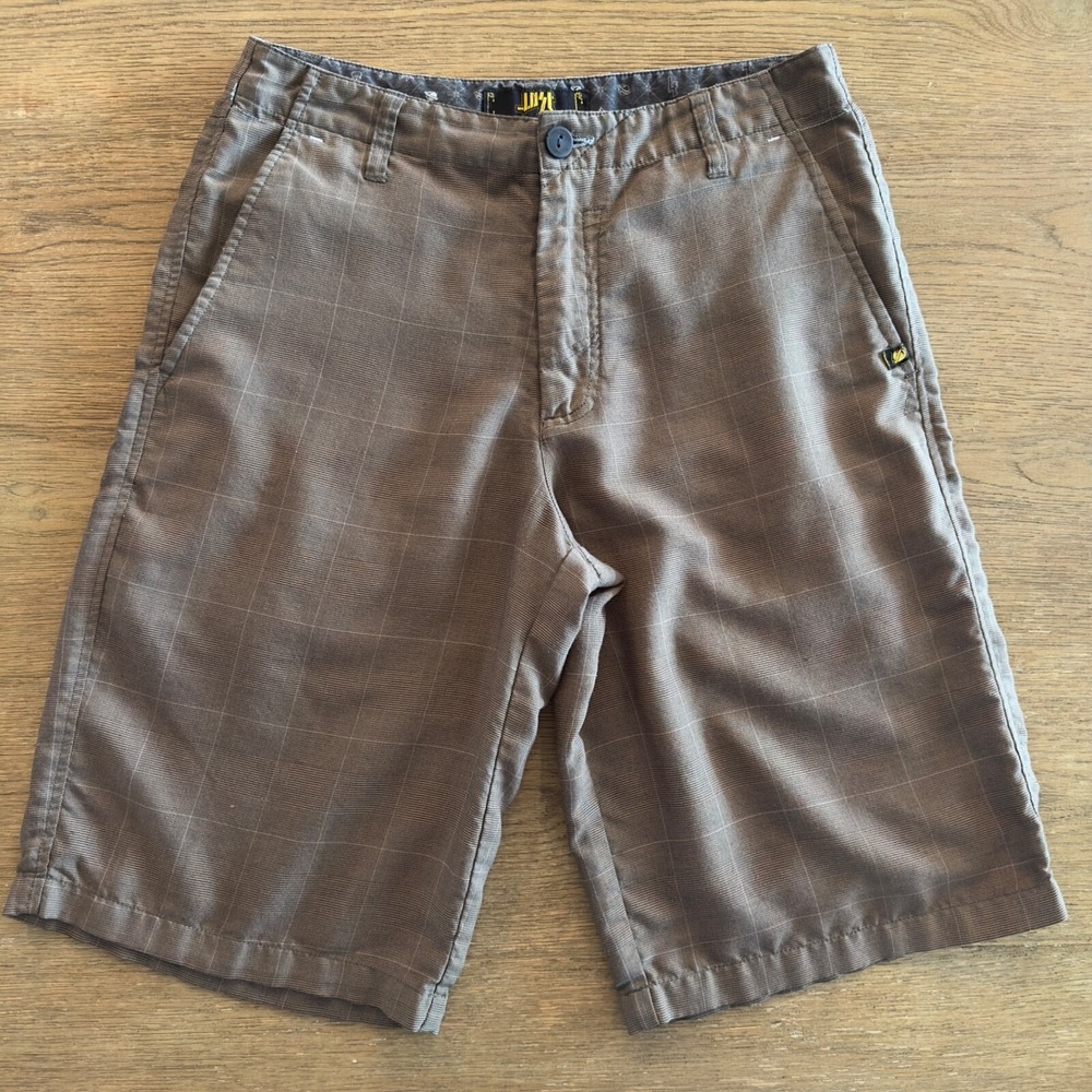 Lost Enterprises Men's Embroidered Houndstooth Pattern Chino Short, Size 30‎